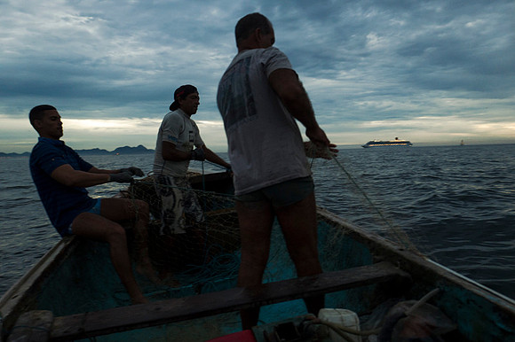 Rio's fishermen: Copacabana