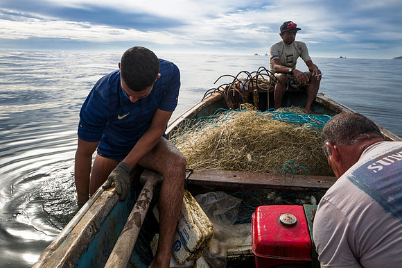 Rio's fishermen: Copacabana