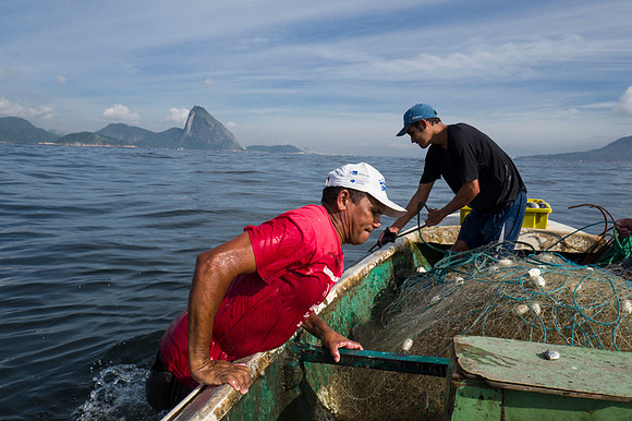 Rio's fishermen: Copacabana