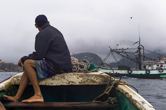 Rio's fishermen: Copacabana