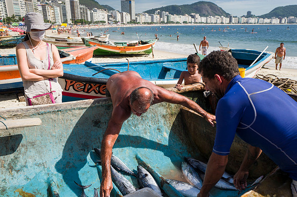 Rio's fishermen: Copacabana