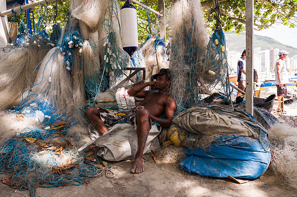Rio's fishermen: Copacabana