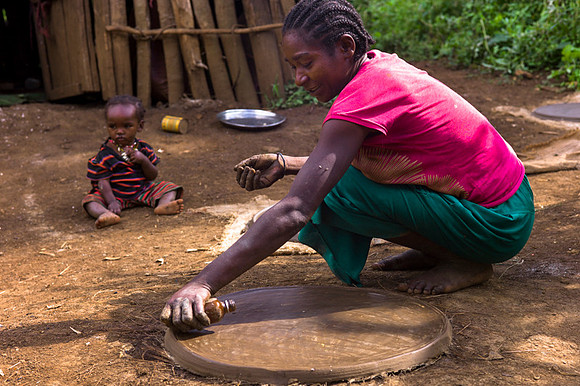 Living in Kafa, Ethiopia. Angelika Berndt photography 2015.